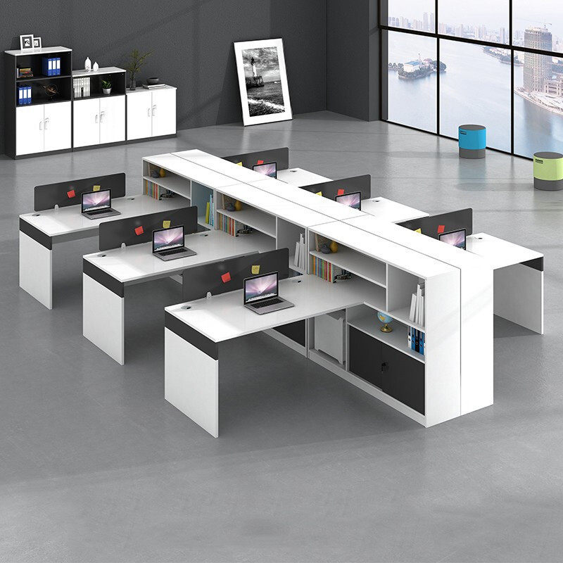 职员办公桌财务桌员工位桌椅组合4人6屏风桌子办公室文员家具双人,住宅家具,电脑桌,淘宝优惠券,粉丝福利购,淘宝优惠卷