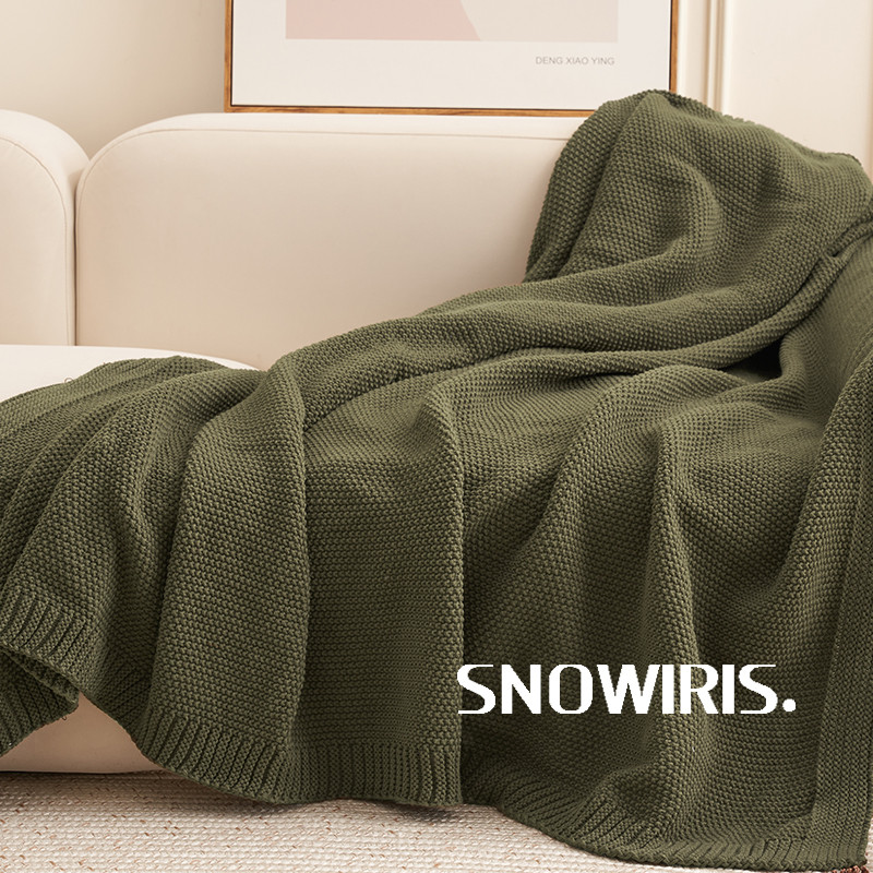 nn0i喜庆红色毛毯纯色针织休闲毯客厅沙发盖毯节日新年装饰毯午休