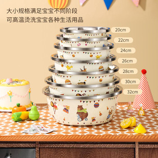 婴儿洗奶瓶专用盆316不锈钢洗菜盆烫洗奶嘴清洗盆消毒带盖可沥水