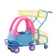 厂家批发儿童欢乐童趣购物车商场小孩童趣车三层儿童手推车批发