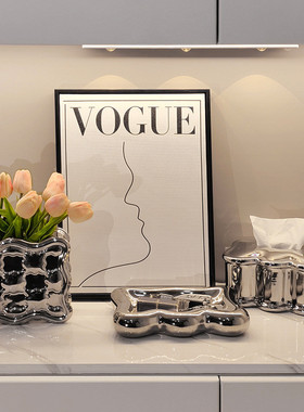 热销简约风高档家居组合软装样板房搭配轻奢客厅玄关餐边柜装饰品