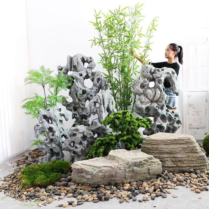 热销太湖石假山造景橱窗鱼缸装饰大号庭院花园新中式千层石头摆件,家居饰品,户外/庭院摆件,淘宝优惠券,粉丝福利购,淘宝优惠卷