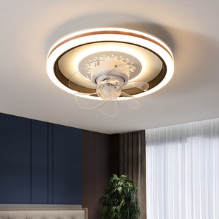 新款摇头吸顶卧室风扇灯家用餐厅客厅吸顶灯电扇灯吊扇灯一体