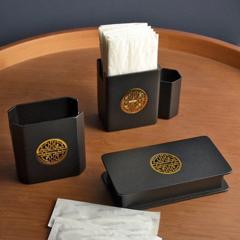 新中式设计牙签牙签盒牙线收纳餐厅摆台小纸盒不锈钢杯果签盅罐,收纳整理,牙签盒,淘宝优惠券,粉丝福利购,淘宝优惠卷