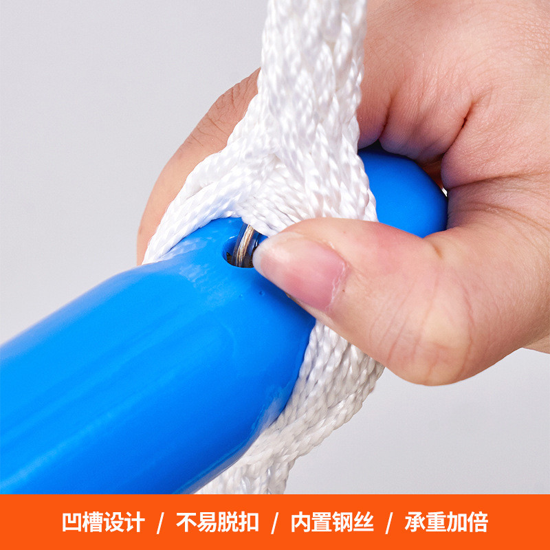 热销彩色儿童爬梯木质娱乐锻炼攀爬软梯家庭户外攀爬软梯锻炼运动