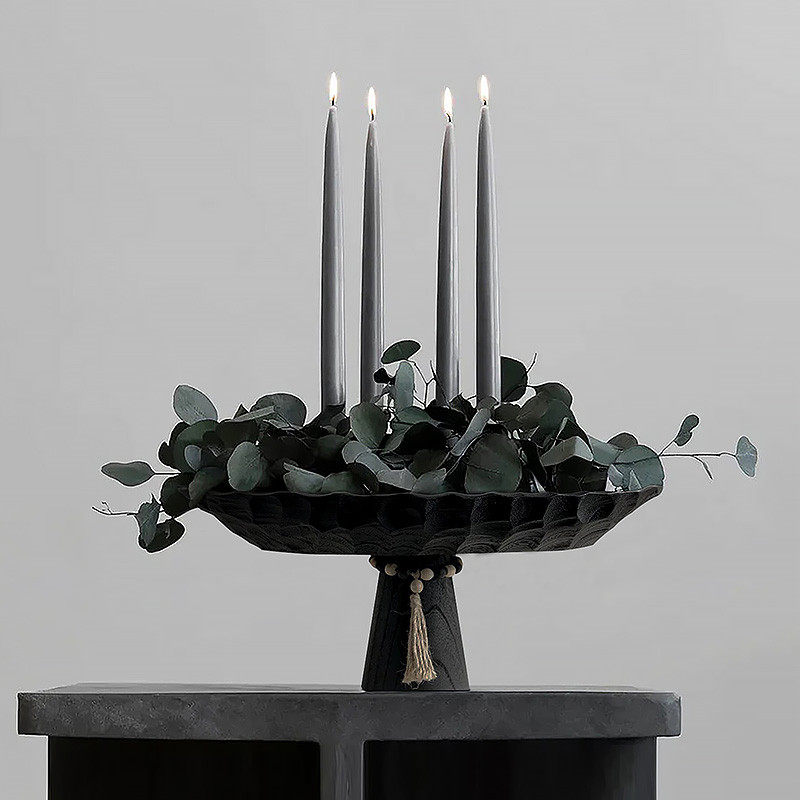 久伴侘寂中古托盘茶盘果盘木质高足盘客厅餐厅民宿酒店装饰摆件盘,餐饮具,盘,淘宝优惠券,粉丝福利购,淘宝优惠卷