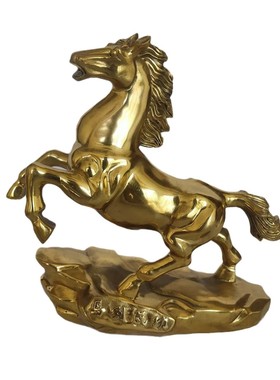 厂家供应铜工艺品摆件铜马到成功马摆件办公室客厅茶几桌面装饰品