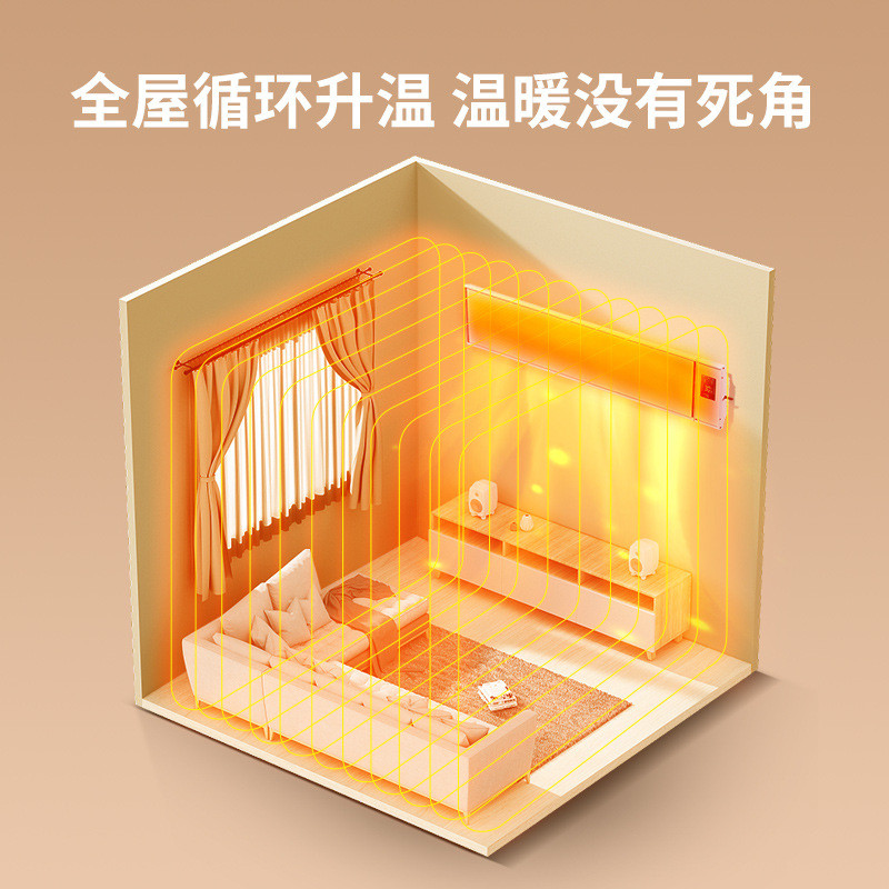 热销新型石墨烯取暖壁挂式电热加热北方采暖炉片地暖大面积电暖器