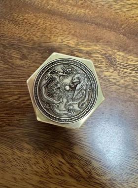 黄铜8面八面转转转舍可旋转黄铜六面转转手把件批发手摇森钱手把