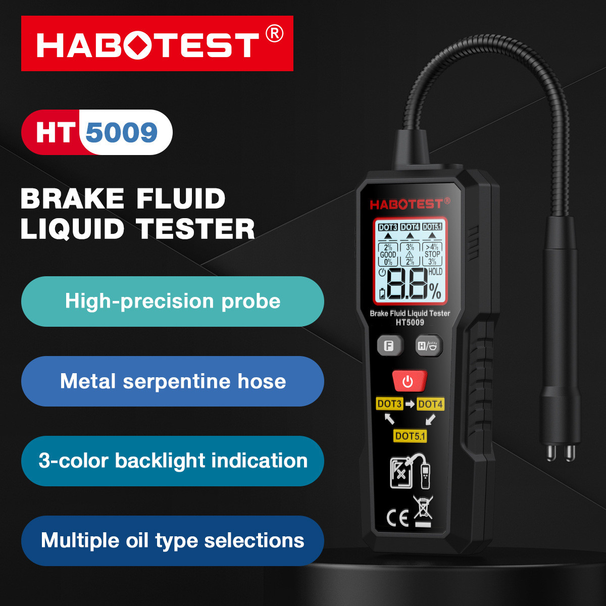ht5009华博新品制动液测试仪水分