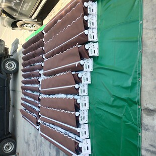 伸缩蓬遮阳雨篷门面遮雨伸缩雨棚曲臂遮阳篷户外遮阳棚店铺手摇棚