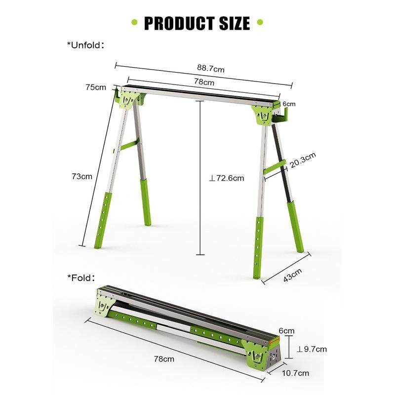 可折叠金属锯木架锯马铁制1200kg多功能承重便携式工作台,鲜花速递/花卉仿真/绿植园艺,花材,淘宝优惠券,粉丝福利购,淘宝优惠卷