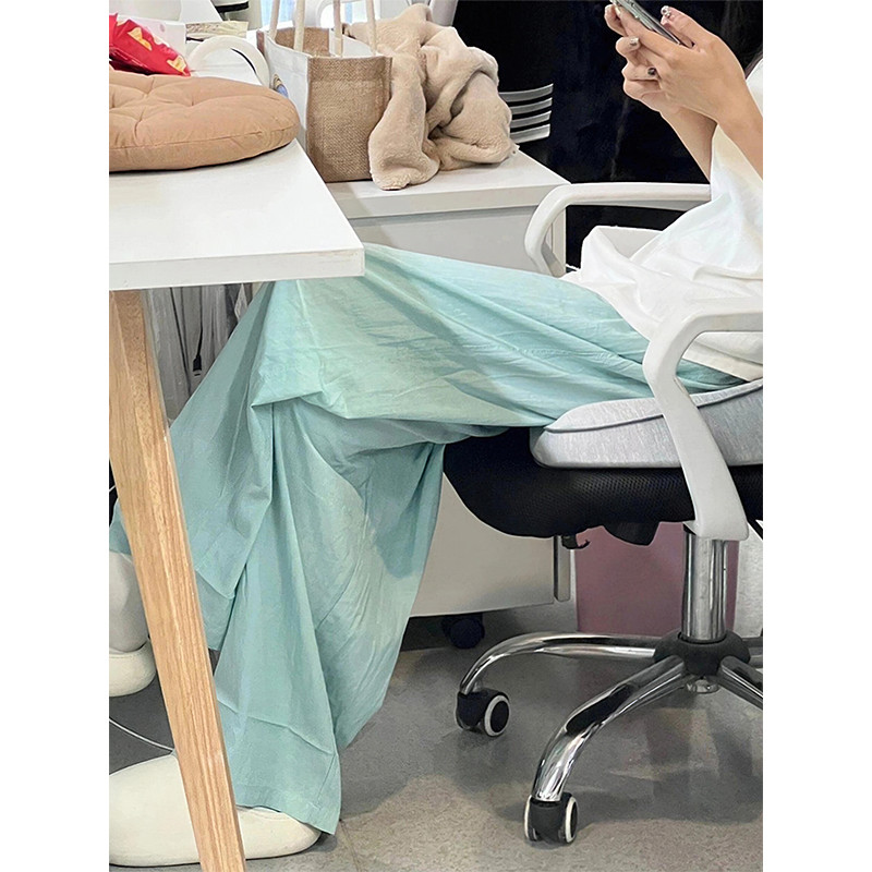 慵懒风冰丝山本裤女夏薄款胖妹妹mm宽松显瘦垂感阔腿子