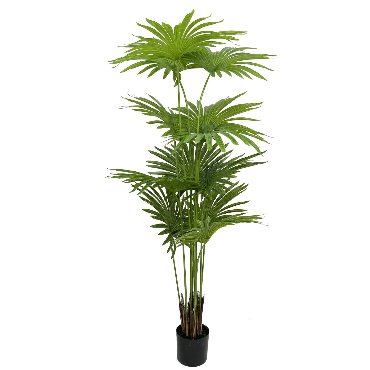 仿物北欧风仿真绿植真大蒲葵扇葵假树圆叶蒲装饰摆件落地室内盆