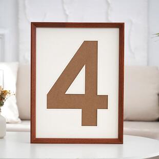 现货包邮宝宝1周年纪念相框实木16寸摆台20寸数字卡纸挂墙画框