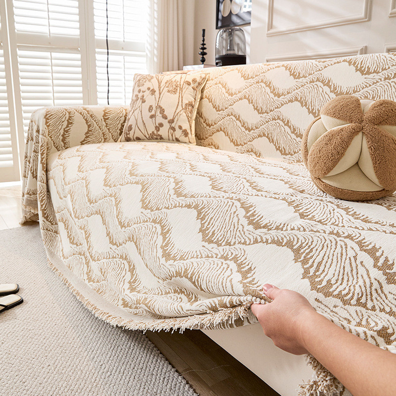 贴牌代工沙发套定制定做沙发盖布雪尼尔新款四季外贸沙发巾