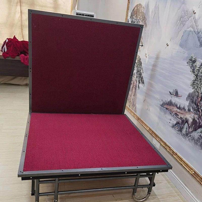 酒店升降带轮活动可舞台架子舞台板学校拼装婚庆t台钢铁折叠移动