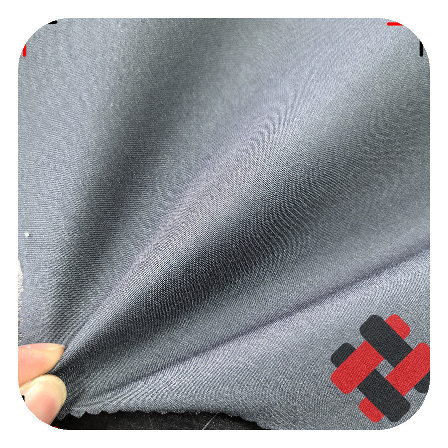 舜尧涤纶斜纹经布料塔丝隆面料经向弹力裤装弹