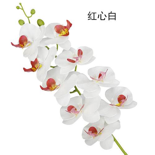 绢花套装创意蝴蝶兰仿真花陶瓷工艺摆设装饰假花盆栽厂家批发