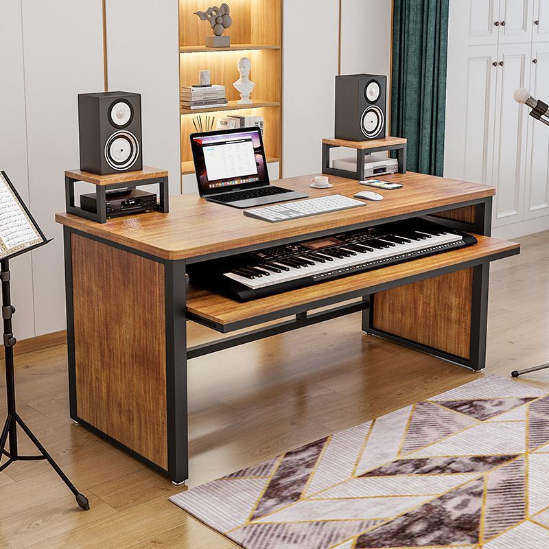 轻奢简约琴桌网红直播桌电子桌midi键盘桌电钢琴桌架工作台编曲桌