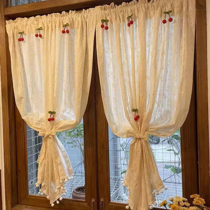 法式免打孔安装魔术贴透光不透人田园风小碎花雏菊窗帘布可爱门帘,机械设备,其他机械设备,淘宝优惠券,粉丝福利购,淘宝优惠卷