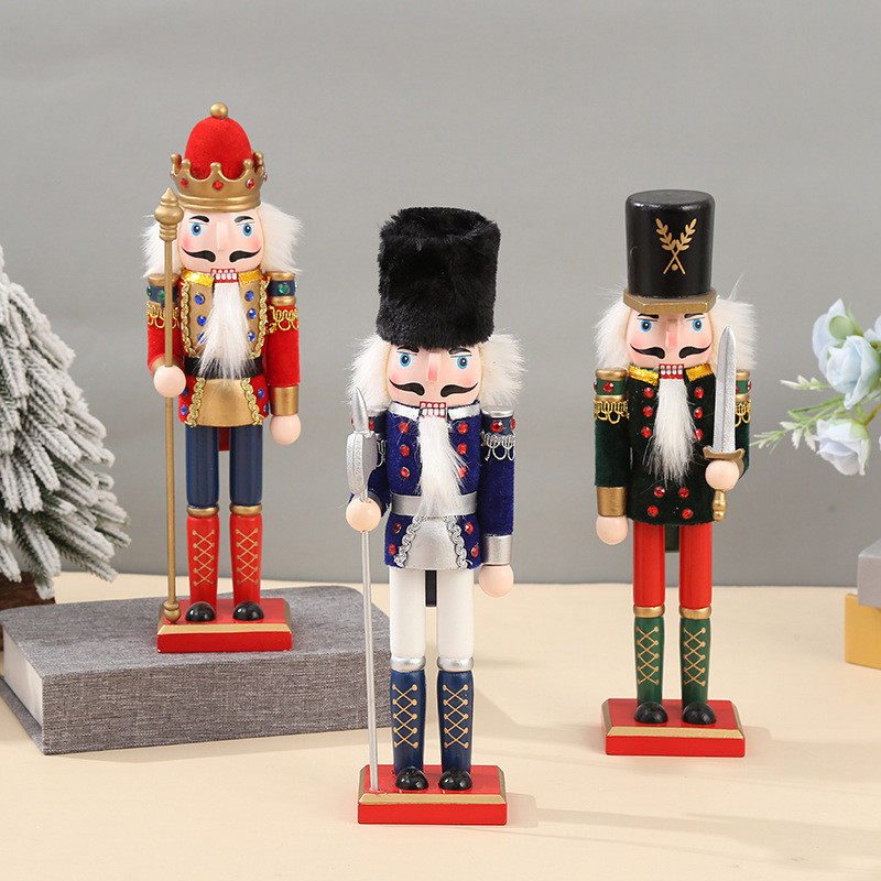 木质工艺品包绒布胡桃夹子木偶摆件30C彩绘玩偶桌面摆件,办公设备/耗材/相关服务,3D打印机配件,淘宝优惠券,粉丝福利购,淘宝优惠卷