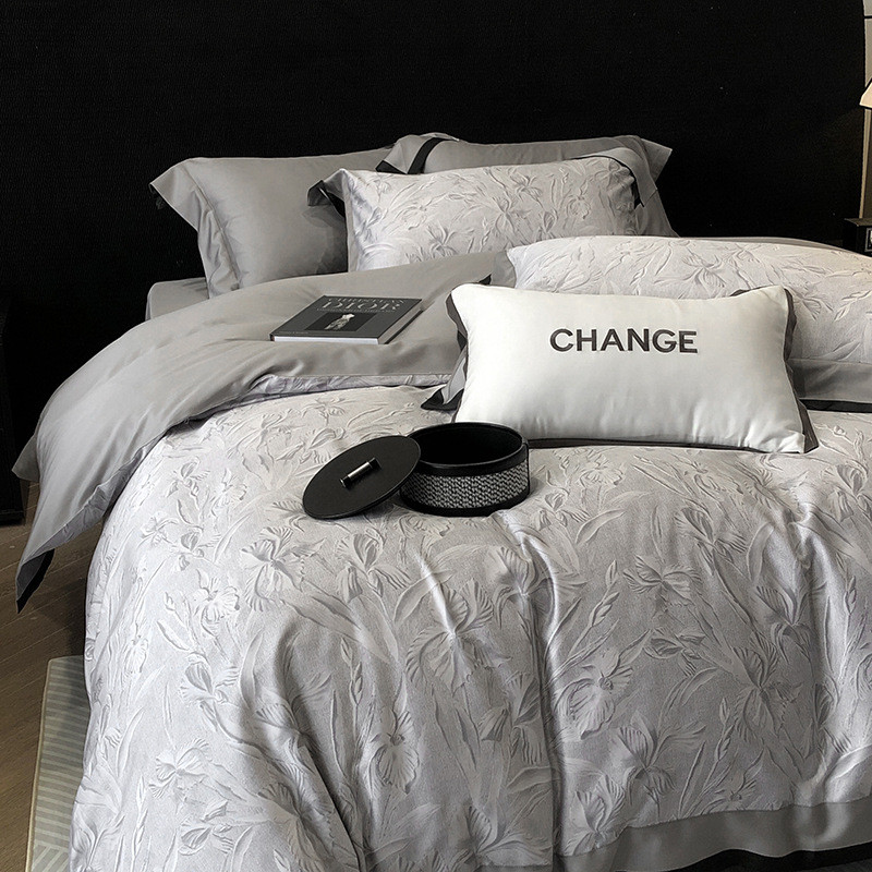 轻奢印花100支天丝棉批四件套柔软丝滑高端四季床品一件起南通