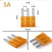 卡车船舶汽车端 维修60pcsamp微型保险丝3脚照明微型叶片保险丝