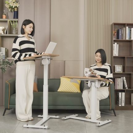 L7可折叠站立式升降工作台移动床边电脑书桌家用学习桌