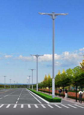 厂家批发双臂市电6810mled道路照明灯市政工程亮化路灯路灯厂家