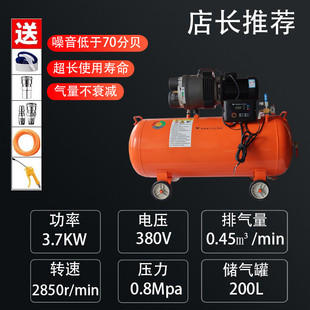 雨燕滑片式空压机高压充气打气泵汽修喷漆木工小型220v空气压缩机