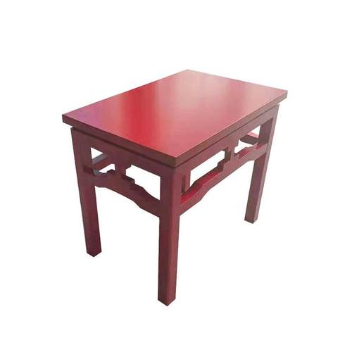 实木办公茶几会议室简约现代花架客厅单层小茶几新中式方几桌组合