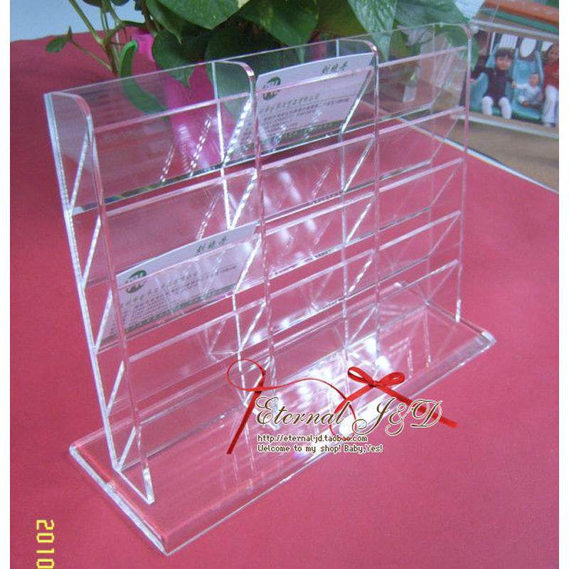 名片座包邮915格30透明水晶多层多名片盒收纳架展会专用,标准件/零部件/工业耗材,车间地垫,淘宝优惠券,粉丝福利购,淘宝优惠卷