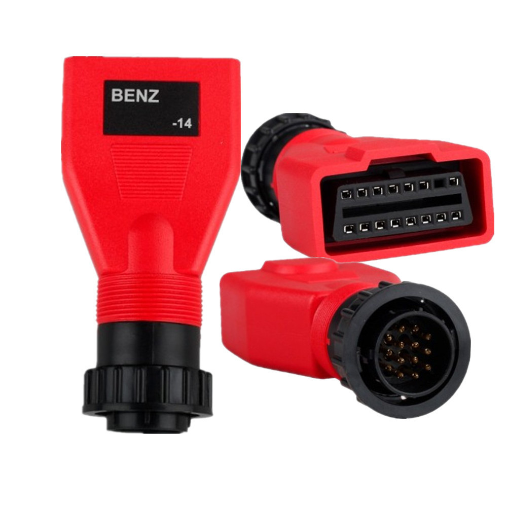 现货道通Autel MS908 Benz 14-pin 奔驰14pin接头 诊断连接线