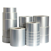 不干胶 19亚银条码 哑银pet标签纸40 101525303545506032