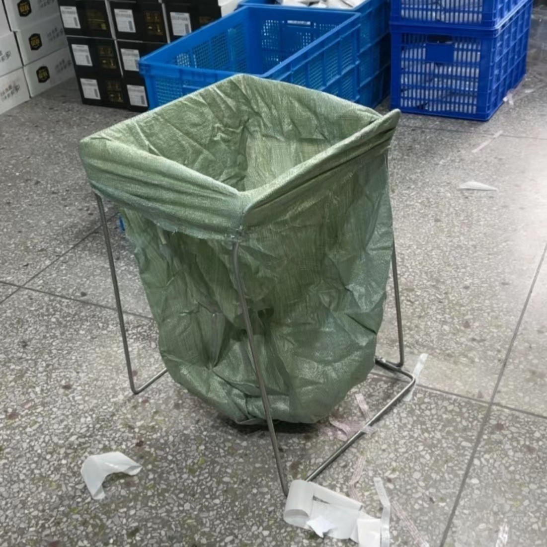 快递集包神器蛇皮袋打包支架铁架子快递专用架子编织袋支架撑口器