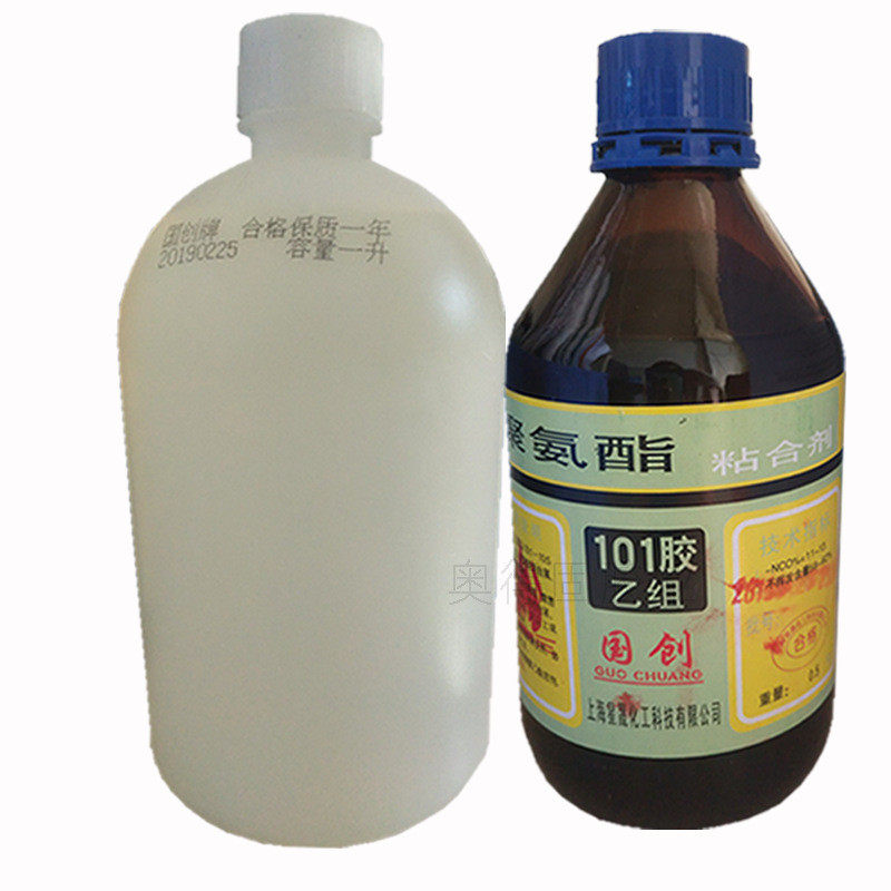 厂家批发国创牌聚氨酯101胶水胶拼板红木金属塑料ab粘合剂