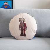 饰套装 芝麻街kaws汽车抱枕被子两用车内车用靠垫个性 一对装 多功能