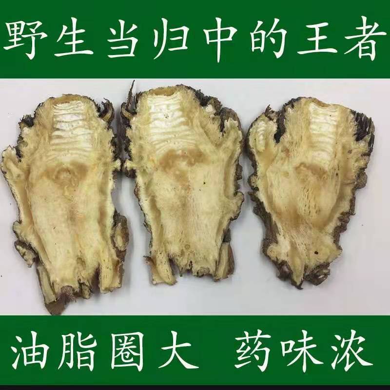 新日期野生当归头片甘肃深山采挖当归无硫当归头片当归头泡水煲汤