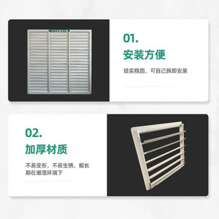 焊接换气扇喇叭风机通风口防雨遮罩工业玻璃钢排风机百叶窗百叶窗