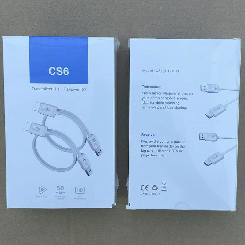 新款CS6现货HDMI网络延长器 无线同屏电脑点对点即插即用会议投屏