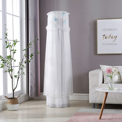 新款罩不取圆形空调罩柜机开机蕾丝空调罩防尘罩立式空调罩代发