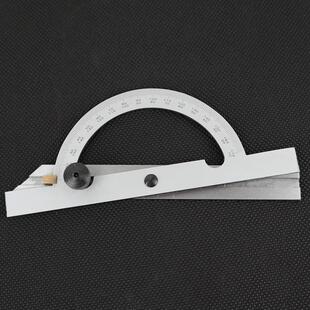 凡莜工厂工业级可调式碳钢角度规角度尺游标卡尺量角器镀铬