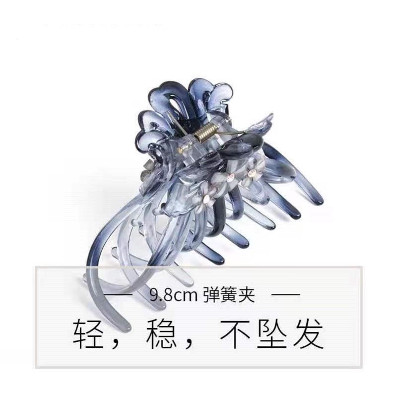新品中号抓夹发量少女士发夹女后脑勺高级感盘发鲨鱼夹子头饰2023