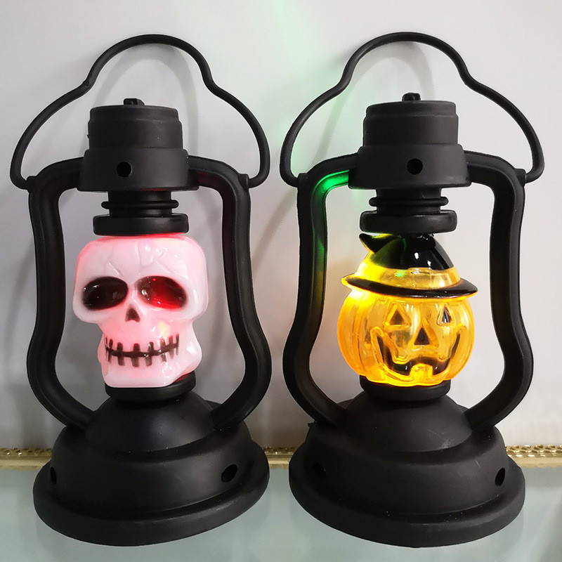 Halloween pumpkin lantern kerosene lamp led night light 灯