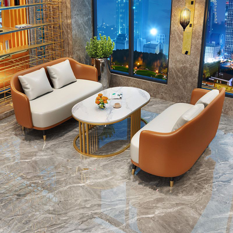 卡座沙发售楼处洽谈桌椅组合商务酒店会客接待培训休息台球室欧式