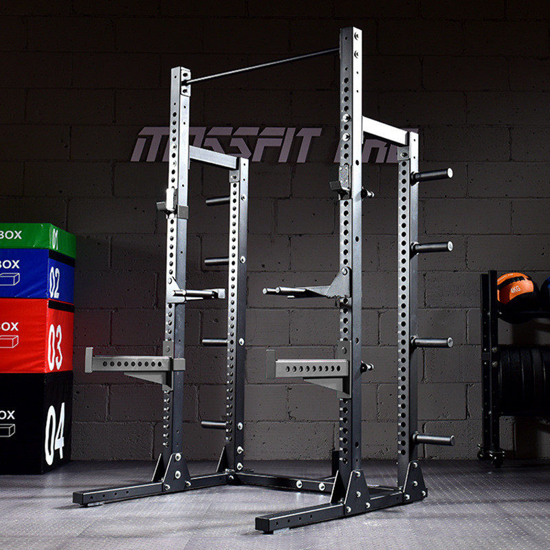 热销马西多功能massfit）商用（深蹲卧推龙门杠铃架家用健身器材
