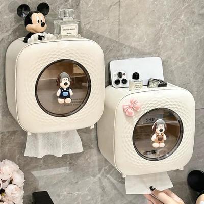 卫生间厕纸盒洗脸巾收纳盒壁挂式厕所纸巾盒抽纸高级感创意卷纸盒