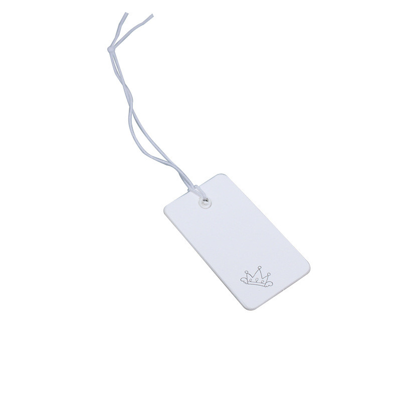 厂家直销挂饰品包带弹力绳空白价格标签1.7*3cm1000个/吊牌