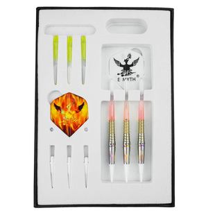 热销七彩朱雀款 飞镖炫彩镭射emyth90%钨钢飞镖 19克软式